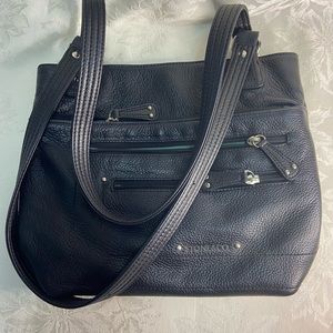 Stone & Co Black Leather Shoulder Bag